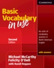 Image for Vocabulary in use: Basic student&#39;s book with answers