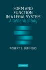 Image for Form and function in a legal system  : a general study