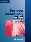 Image for Business Vocabulary in Use Elementary to Pre-intermediate with Answers