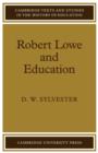 Image for Robert Lowe and education