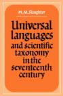 Image for Universal Languages and Scientific Taxonomy in the Seventeenth Century
