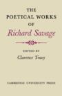 Image for The Poetical Works of Richard Savage