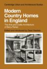 Image for Modern country homes in England  : the arts and crafts architecture of Barry Parker