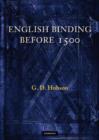 Image for English Binding Before 1500