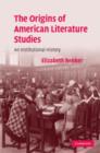 Image for The Origins of American Literature Studies