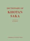 Image for Dictionary of Khotan Saka