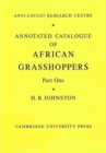 Image for Annotated Catalogue of African Grasshoppers 2 Part Paperback Set