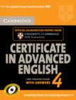 Image for Cambridge Certificate in Advanced English 4 for Updated Exam Student&#39;s Book with Answers