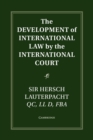 Image for The Development of International Law by the International Court
