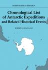 Image for Chronological List of Antarctic Expeditions and Related Historical Events