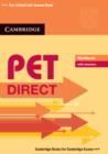 Image for PET direct: Workbook with answers