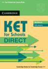 Image for KET for Schools Direct Workbook with answers