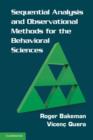 Image for Sequential Analysis and Observational Methods for the Behavioral Sciences