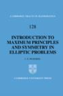 Image for An Introduction to Maximum Principles and Symmetry in Elliptic Problems