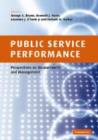 Image for Public service performance  : perspectives on measurement and management