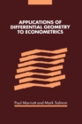 Image for Applications of Differential Geometry to Econometrics