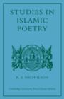 Image for Studies in Islamic Poetry