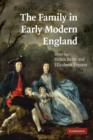 Image for The Family in Early Modern England