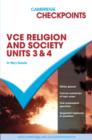 Image for Cambridge Checkpoints VCE Religion and Society Units 3&amp;4 2011-16