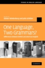 Image for One language, two grammars?  : differences between British and American English