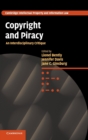 Image for Copyright and piracy  : an interdisciplinary critique
