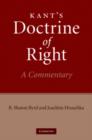 Image for Kant&#39;s Doctrine of right  : a commentary