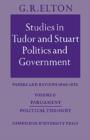 Image for Studies in Tudor and Stuart Politics and Government : v. 2 : Studies in Tudor and Stuart Politics and Government: Volume 2, Parliament Political Thought P