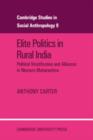 Image for Elite Politics in Rural India : Political Stratification and Political Alliances in Western Maharashtra