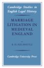 Image for Marriage Litigation in Medieval England