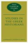 Image for Studies in the Greek Historians