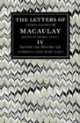 Image for The Letters of Thomas Babington MacAulay: Volume 4, September 1841-December 1848