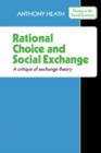 Image for Rational Choice and Social Exchange