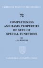 Image for Completeness and Basis Properties of Sets of Special Functions