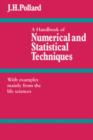 Image for A Handbook of Numerical and Statistical Techniques