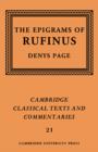 Image for Rufinus: The Epigrams of Rufinus