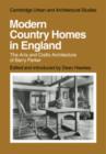 Image for Modern Country Homes in England : The Arts and Crafts Architecture of Barry Parker