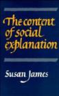 Image for The Content of Social Explanation