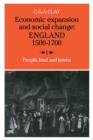 Image for Economic Expansion and Social Change: Volume 1 : England 1500-1700