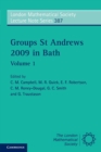 Image for Groups St Andrews 2009 in Bath: Volume 1