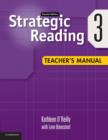 Image for Strategic reading3,: Teacher&#39;s manual