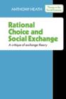 Image for Rational Choice and Social Exchange