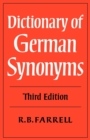 Image for Dictionary of German Synonyms