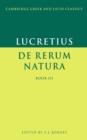 Image for Lucretius: De Rerum Natura Book 3