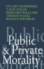 Image for Public and Private Morality