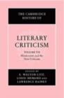 Image for The Cambridge history of literary criticismVol. 7: Modernism and the new criticism : v.7 : Modernism and the New Criticism