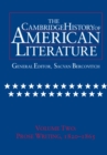 Image for The Cambridge History of American Literature: Volume 2, Prose Writing 1820–1865