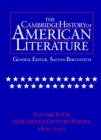 Image for The Cambridge History of American Literature: Volume 4, Nineteenth-Century Poetry 1800–1910