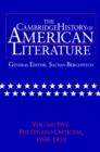 Image for The Cambridge History of American Literature: Volume 5, Poetry and Criticism, 1900–1950