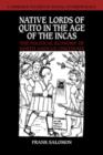 Image for Native Lords of Quito in the Age of the Incas