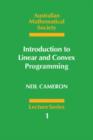 Image for Introduction to Linear and Convex Programming